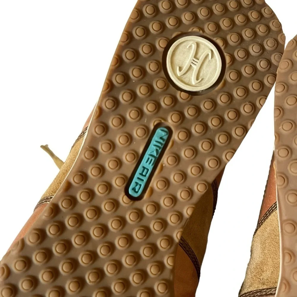 Cole Haan x Nike Air Beau Lace to Toe tan suede and peachy-pink leather sneakers
